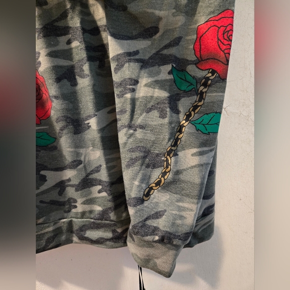 NWT Lauren Moshi Zahara Rose Camo sweatshirt - Picture 8 of 10